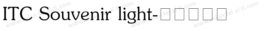 ITC Souvenir light字体转换